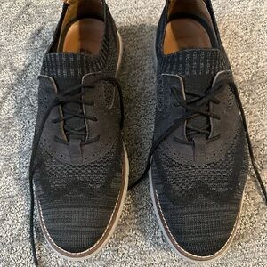 Johnston & Murphy Charcoal Knit Oxford Shoes 8 1/2